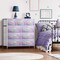 Sorbus Dresser with 9 Drawers - Furniture Storage Chest Tower Unit for Bedroom, Closet, etc - Steel Frame, Wood Top, Fabric Bins